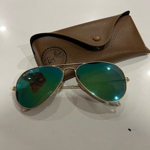 Rayban Aviators 58mm Mirrored Lenses